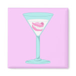 Dentures False Teeth Martini magnets