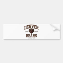 Denver Bears Bumper Sticker