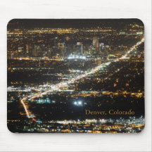 Denver Colorado at Night Mousepad