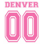DENVER PINK DOUBLE ZERO t-shirts
