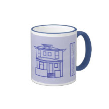 Denver Square Blueprint - Elevation Coffee Mug