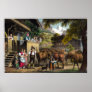 Departure for the Alps - Traditional Swiss Scene