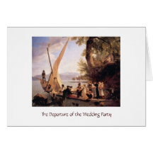 Departure of the Wedding Party, Greeting Card