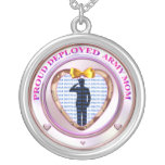 Deployed Army Mum Photo Necklace