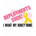 DEPLOYMENTS SUCK t-shirts