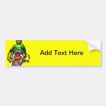 Depraved Evil Clown Bumper Sticker