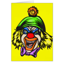 Depraved Evil Clown Greeting Cards
