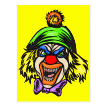 Depraved Evil Clown Post Cards
