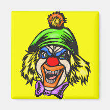 Depraved Evil Clown Refrigerator Magnets