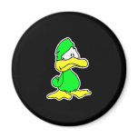 depressed green duck magnets
