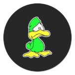 depressed green duck stickers