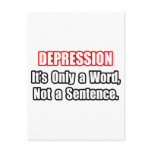 Depression...Not a Sentence postcards