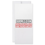 Depression...Not Cool rack cards
