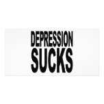Depression Sucks photo cards
