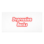 Depression Sucks photo cards