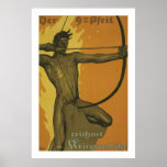 Der 9te Pfeil - German World War I Poster posters
