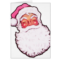 Der rosa Weihnachtsmann Karte