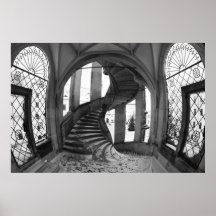 Der Wendelstein im Renaissance Schloss Hartenfels Posterdruck