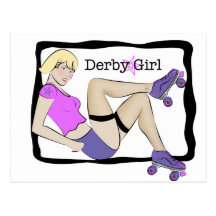 Derby Girl Post Card
