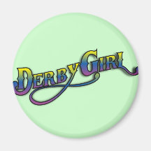 Derby Girl Refrigerator Magnets