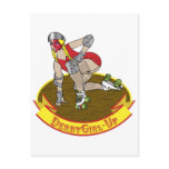 derby girl up postcards