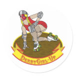 derby girl up stickers