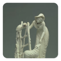 Derby shepherdess, 1790 square stickers