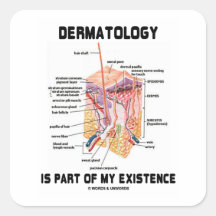 Dermatology Is Part Of My Existence (Skin Layers) Sticker