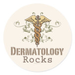 Dermatology Rocks Caduceus Stickers