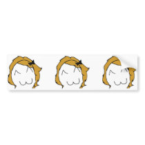 Derpina (Kitteh Smile) - Bumper Sticker