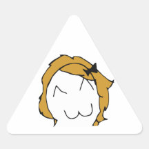 Derpina (Kitteh Smile) - Triangle Stickers