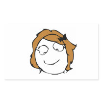 Derpina Rectangular Stickers