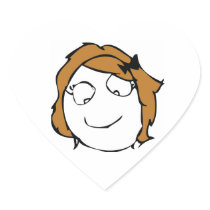 Derpina Heart Stickers