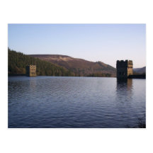 Derwent Reservoir, Peak District postcard