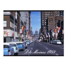 Des Moines 1959 Postcard
