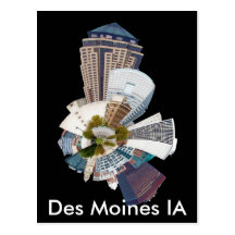 des moines ia postcard