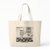 Descartes' Bathroom Funny Tees Mugs Cards & Gifts Canvas Bag