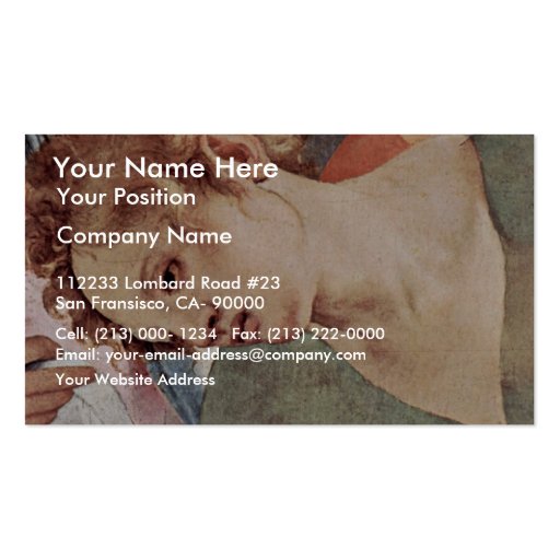 Descent From The Cross Detail By Pontormo Jacopo ( Business Card Templates