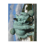 Description : Rhinoceros Subject : Sculpture Name  postcards