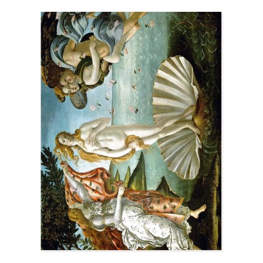 Description w:Botticelli The Birth of Venus Date c Postcard