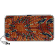 Desert Butterfly Abstract Doodle Mini Speakers
