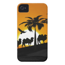 Desert Camels at sunset iPhone 4 Case-Mate Case