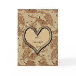 Desert Camo Valentine Card - Customised