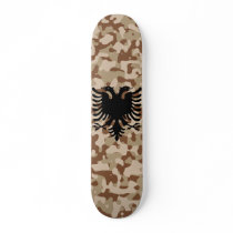 Desert Camo with Albanian Eagle Custom Skateboard