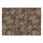 Desert Camouflage Background Greeting Card