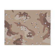 Desert Camouflage Postcard