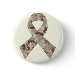 Desert Camouflage Ribbon Button