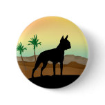 Desert Dog Boston Terrier buttons