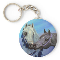 Desert Jewels Arabian horses keychain