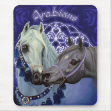 Desert Jewels Arabian horses mousepad